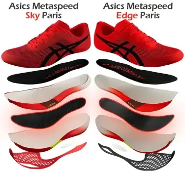 Asics Metaspeed Sky Paris vs. Asics Metaspeed Edge Paris