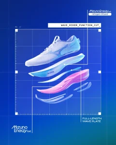 Mizuno Wave Rider 30 futócipő középtalp